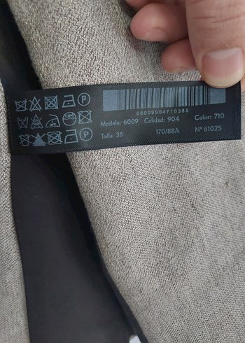 Massimo Dutti Bej Keten Kadın Blazer Ceket - Görsel 5