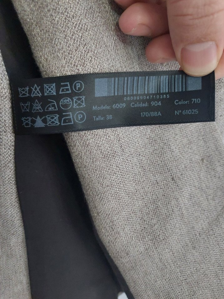 Massimo Dutti Bej Keten Kadın Blazer Ceket - Görsel 5