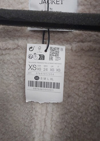 Stradivarius Kürklü Süet Kısa Kadın Ceket - Görsel 4