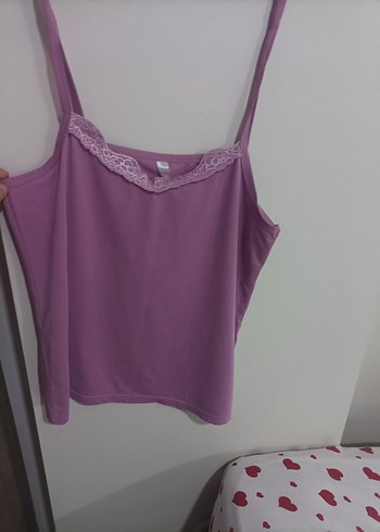 Mor Rahat Askılı Kadın Pijama Takımı L beden - Görsel 4