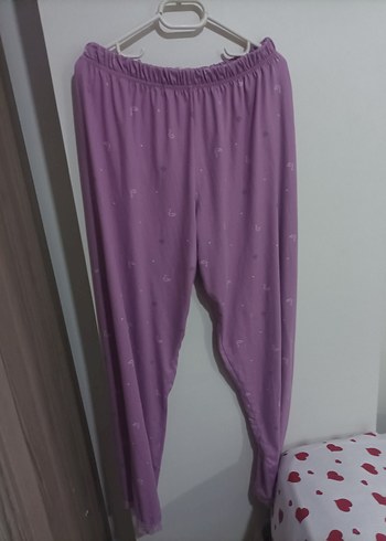 Mor Rahat Askılı Kadın Pijama Takımı L beden - Görsel 3