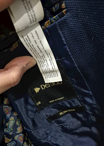 Defacto biyeli 48beden slimfit ceket - Görsel 3