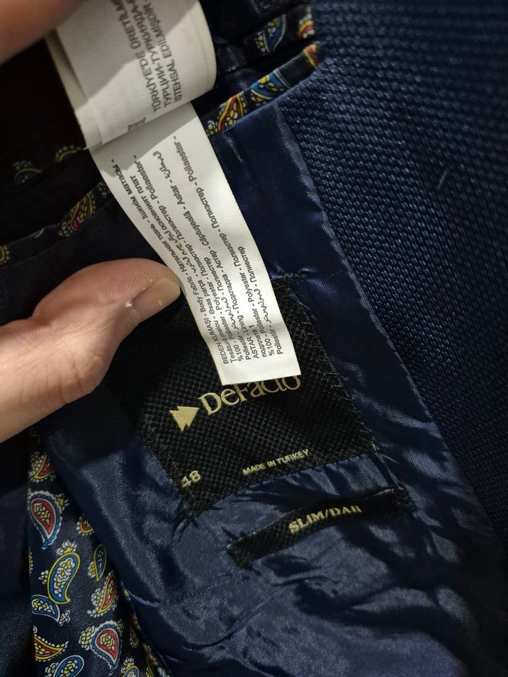 Defacto biyeli 48beden slimfit ceket - Görsel 3