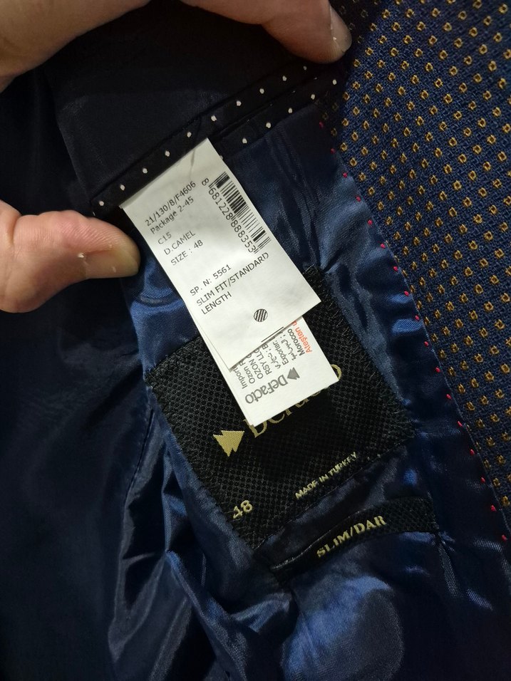 Defacto slimfit ceket 48 beden sıfır - Görsel 3