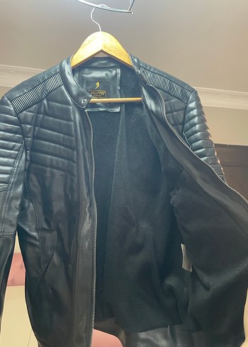 Siyah Deri Ceket Erkek - Görsel 2