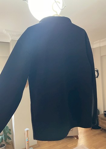 Düğmeli Siyah Unisex ceket - Görsel 2