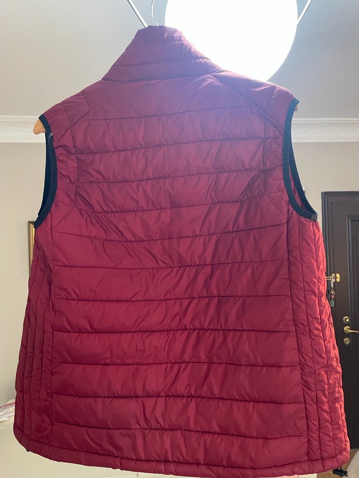 Bordo Fermuarlı Zara Yelek - Görsel 3