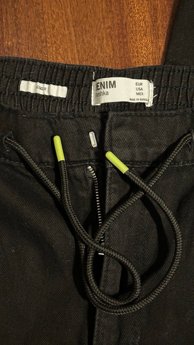 Bershka lastikli denim pantolon - Görsel 3