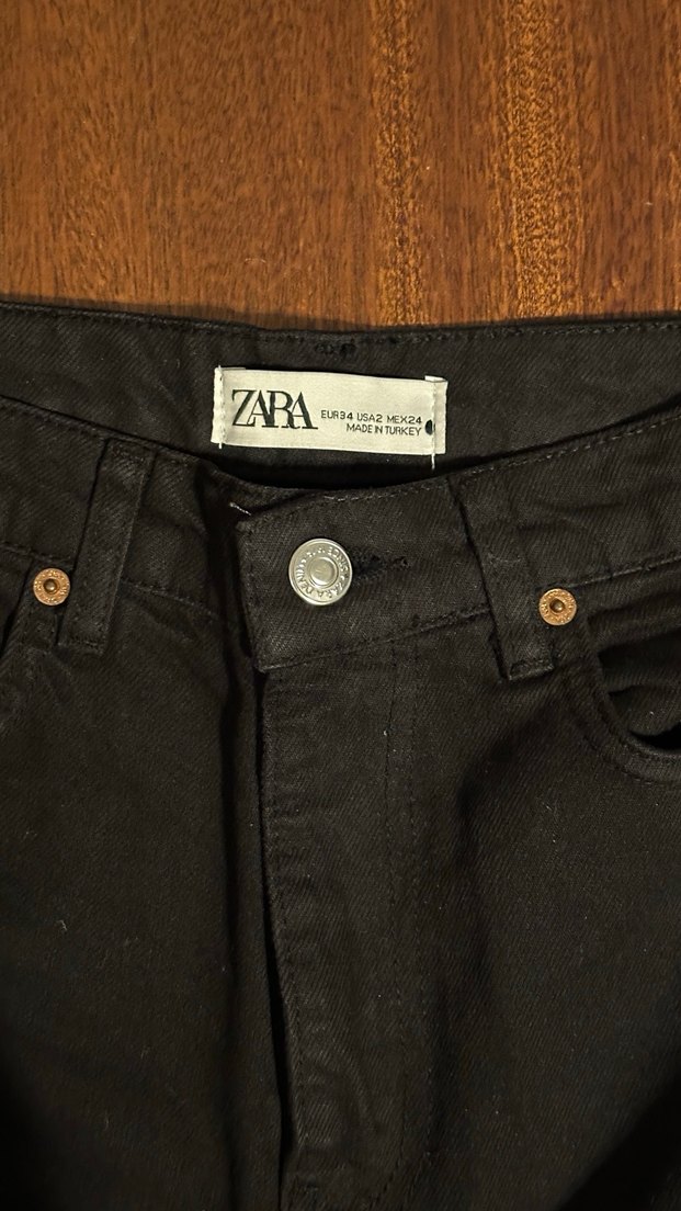 Zara yüksek bel geniş paça jean - Görsel 3