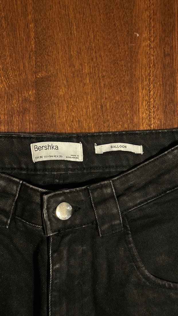 Bershka orta bel balloon jean - Görsel 2