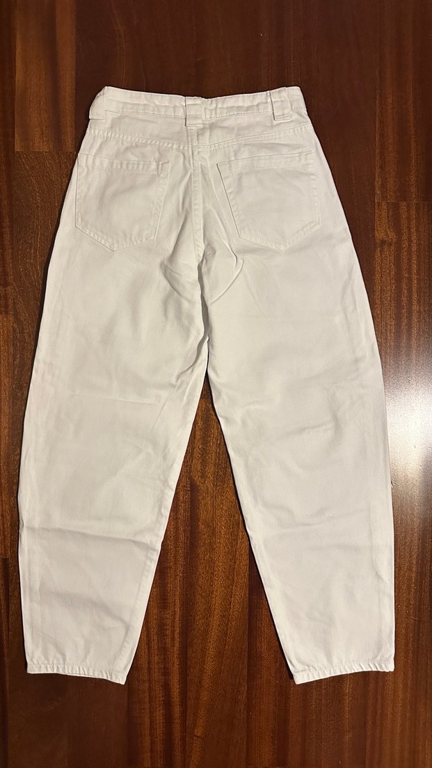 Bershka orta bel balloon jean - Görsel 3