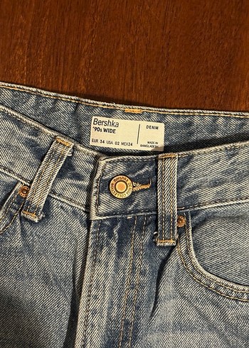 Bershka yüksek bel geniş paça jean - Görsel 2