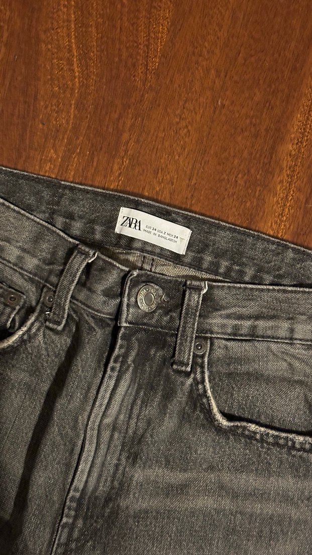 Zara orta bel normsl kesim model paça jean - Görsel 2