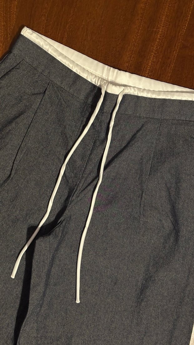 Zara düşük bel geniş paça kumaş pantolon - Görsel 2