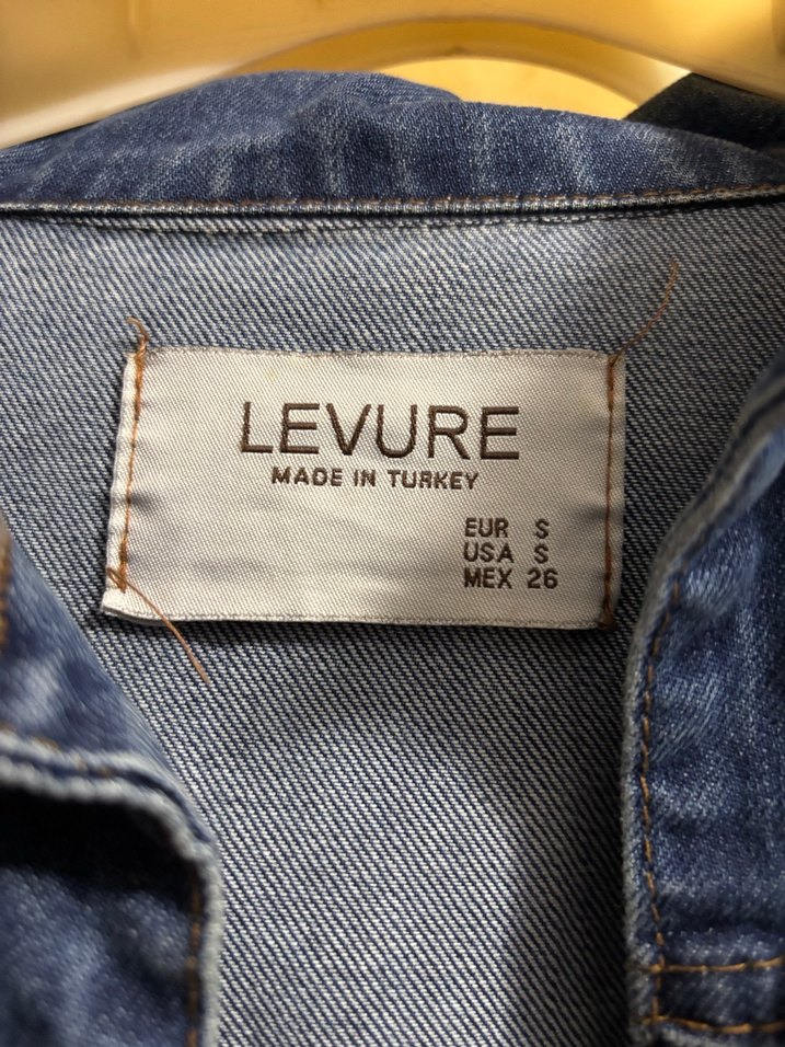 Düğmeli Mavi Kadın Kot Ceket - Görsel 3