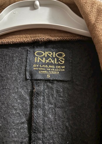 Düğmeli Kahverengi Keten Kadın Kaban - Görsel 3