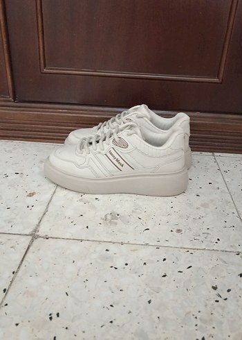 36 Beden Beyaz Platform Topuklu Kadın Spor Ayakkabı