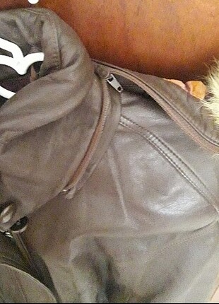 GIORGI  ARMANI DERI CEKET VİTANGE - Görsel 3