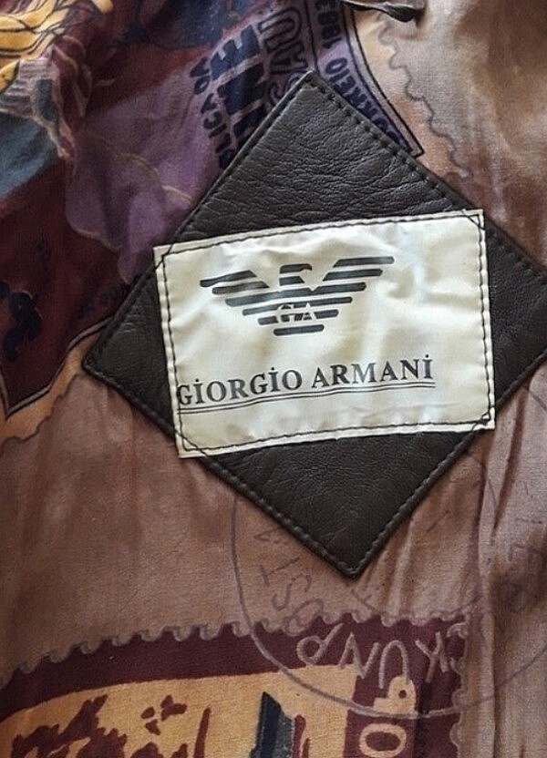 GIORGI  ARMANI DERI CEKET VİTANGE - Görsel 2