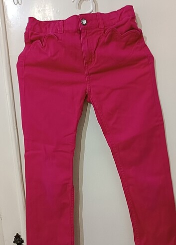 7 Yaş Beden pembe Renk H&M marka kız çocuk pantolon 