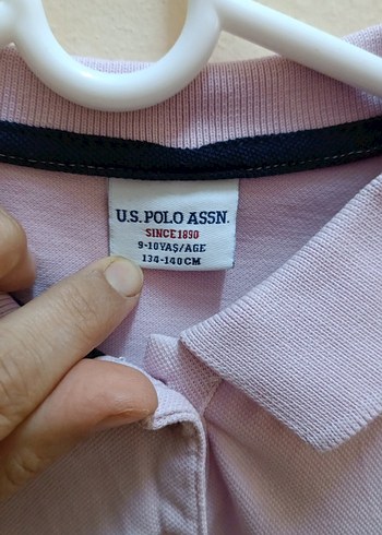 Kız Çocuk Pembe Uzun Kollu Polo Tişört - Görsel 4