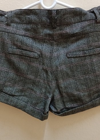 kız çocuk kahve tonları cepli kışlık şort - Görsel 6