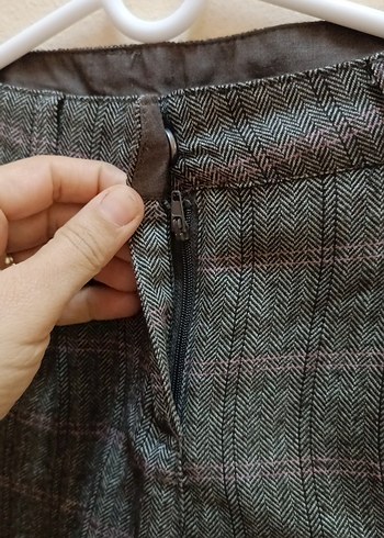 kız çocuk kahve tonları cepli kışlık şort - Görsel 5