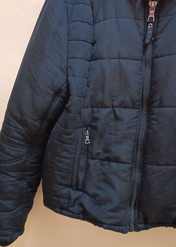 Fermuarlı Siyah Sokak Stili Kadın Mont - Görsel 6