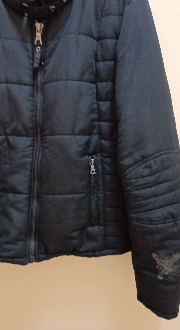 Fermuarlı Siyah Sokak Stili Kadın Mont - Görsel 4