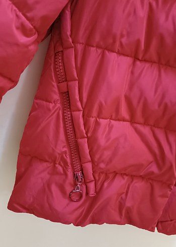 Kırmızı Fermuarlı Kadın Kışlık Mont - Görsel 13