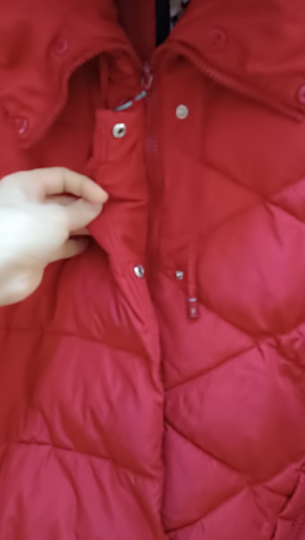 Kırmızı Fermuarlı Kadın Kışlık Mont - Görsel 4