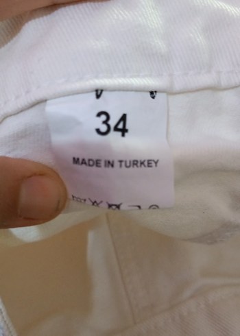 Düğmeli Beyaz Midi Mini Etek - Görsel 8