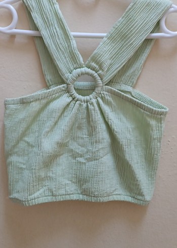 Kız Çocuk Yeşil renk krop - Görsel 2