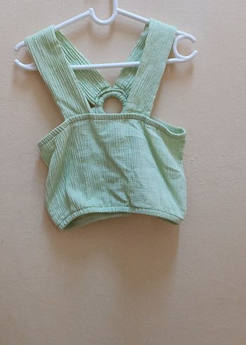 Kız Çocuk Yeşil renk krop - Görsel 5