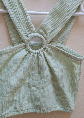 Kız Çocuk Yeşil renk krop - Görsel 3