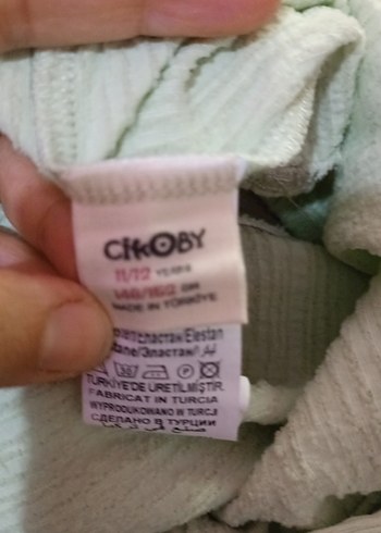 Kız Çocuk Yeşil renk krop - Görsel 6