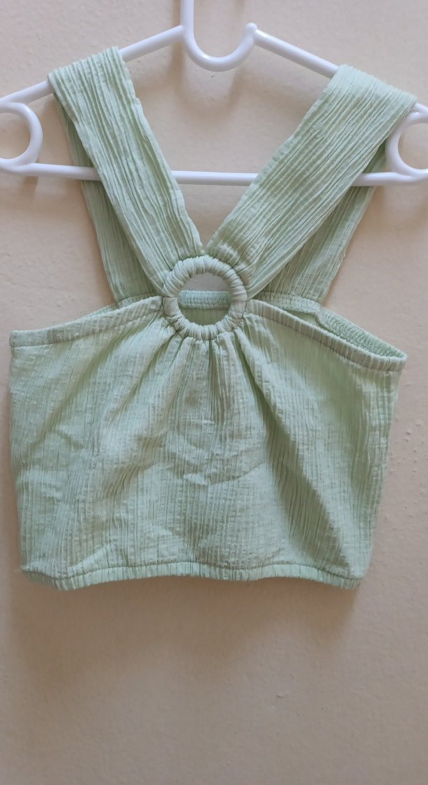 Kız Çocuk Yeşil renk krop - Görsel 2