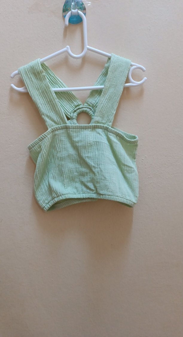 Kız Çocuk Yeşil renk krop - Görsel 5