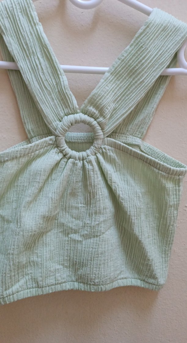 Kız Çocuk Yeşil renk krop - Görsel 3