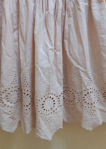 somon renk altı ajurlu etek - Görsel 3