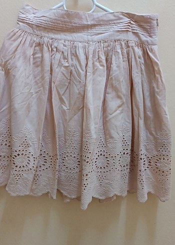 somon renk altı ajurlu etek - Görsel 4