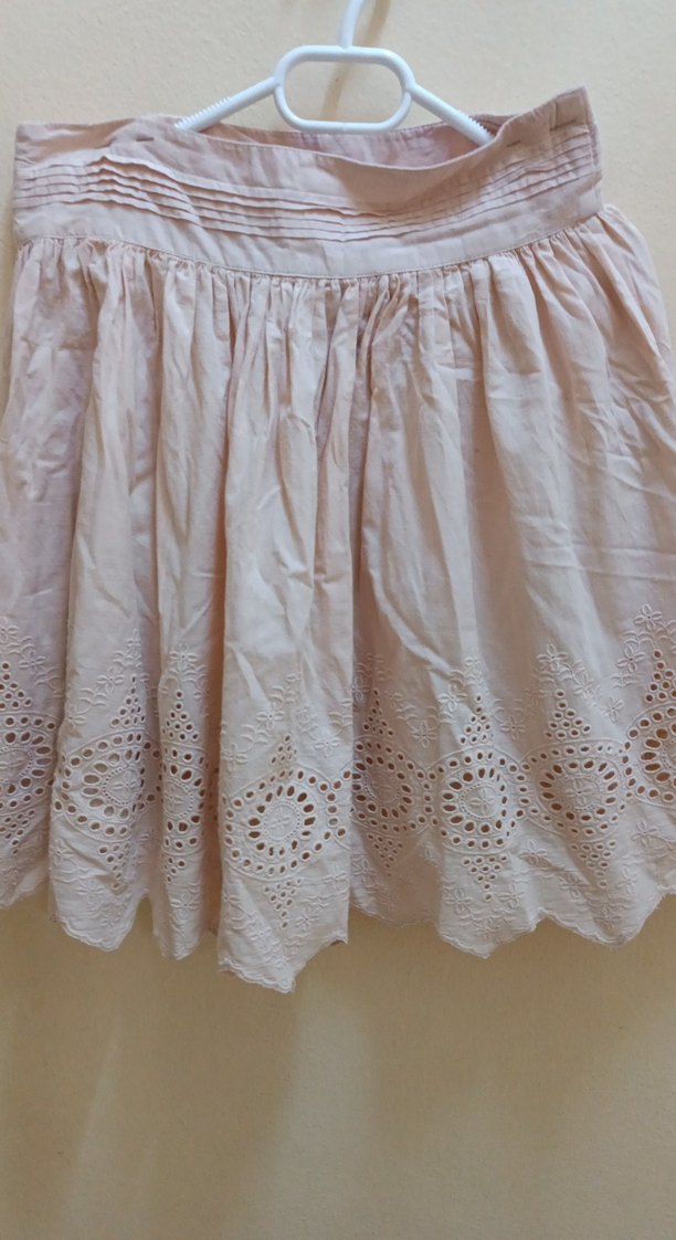 somon renk altı ajurlu etek - Görsel 2