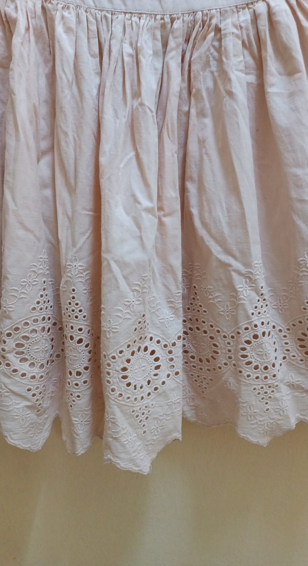 somon renk altı ajurlu etek - Görsel 3