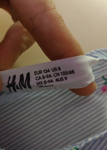 Kız çocuk mavi desenli elbise - Görsel 9