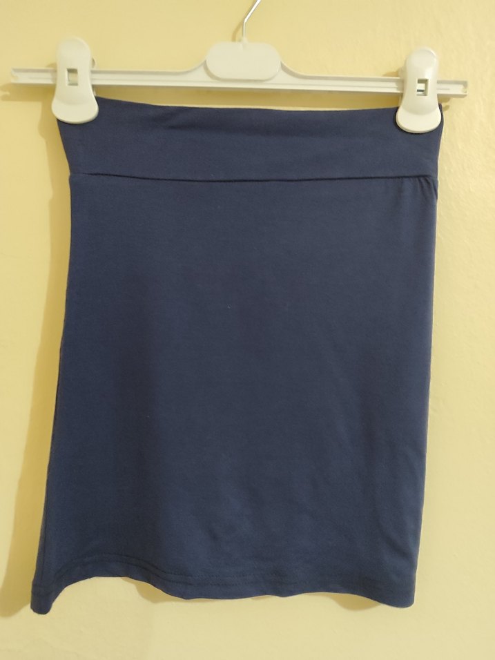 Lacivert Straplez Bluz  Şık, Esnek ve Vücuda Oturan Tasarım - Görsel 2