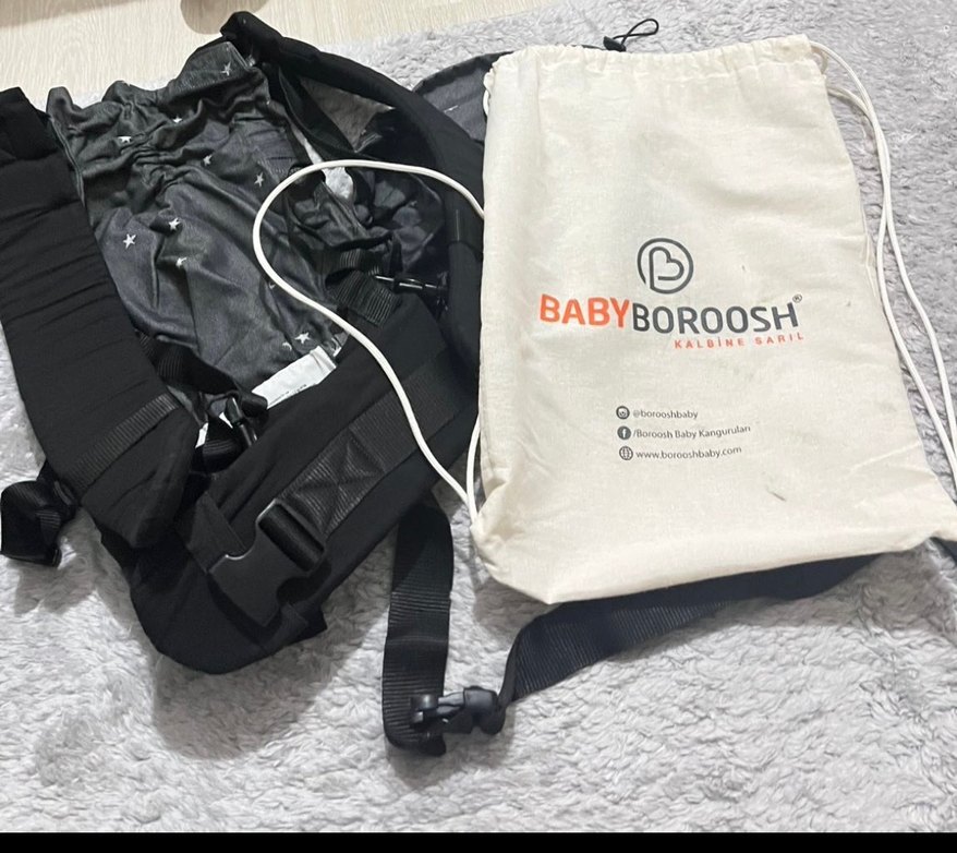 Siyah Bebek Taşıyıcı Kanguru - Görsel 2