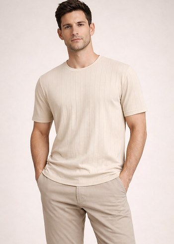 Siyah Erkek Kısa Kollu Pamuklu Tişört - Görsel 3