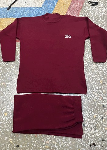 Bordo Kadın Örgü Bisiklet Yaka Kazak - Görsel 3