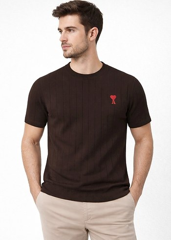 Örgü Erkek Kısa Kollu Tişört - Görsel 4