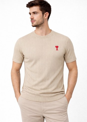 Örgü Erkek Kısa Kollu Tişört - Görsel 3